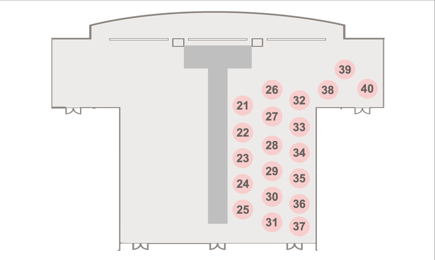 우측 좌석 배치도